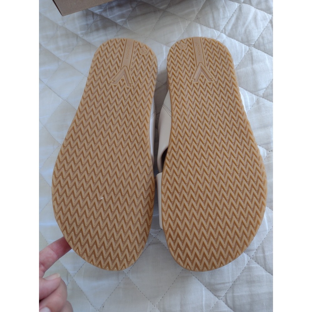 New VIONIC Etna Slide Sandal Sea Salt Leather Sz US 9.5 Minimalist Comfort - Picture 2 of 7